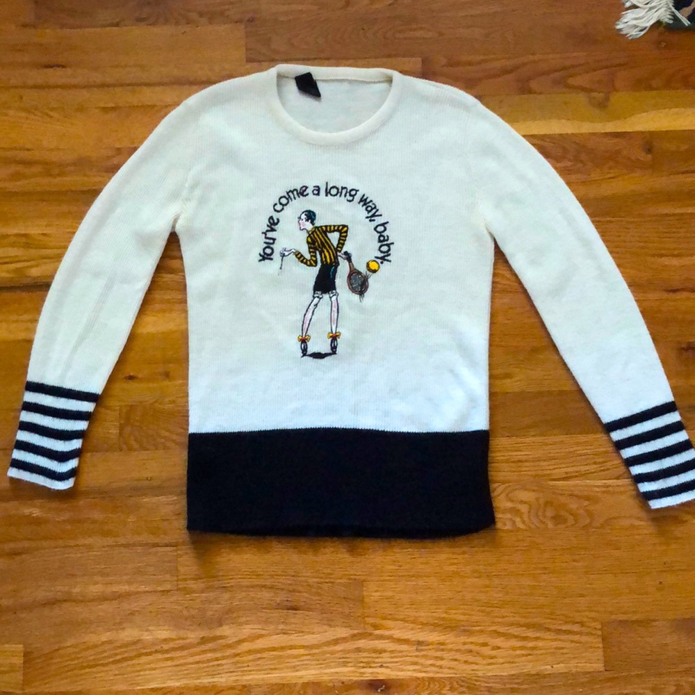 Vintage Virginia Slims Cigarette Tennis Sweater